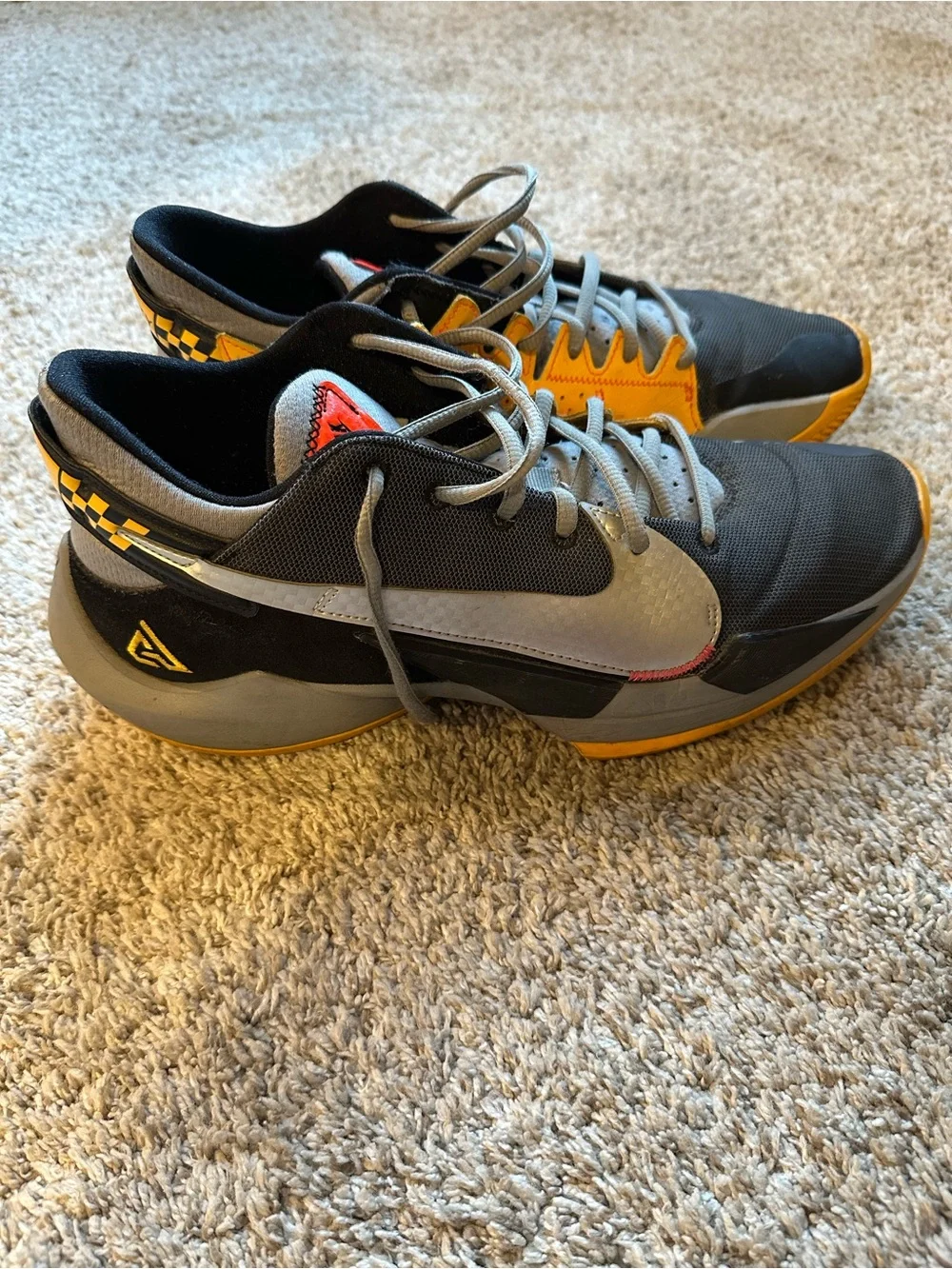 Nike Zoom Freak 2 Taxi- Black, Gray & Yellow